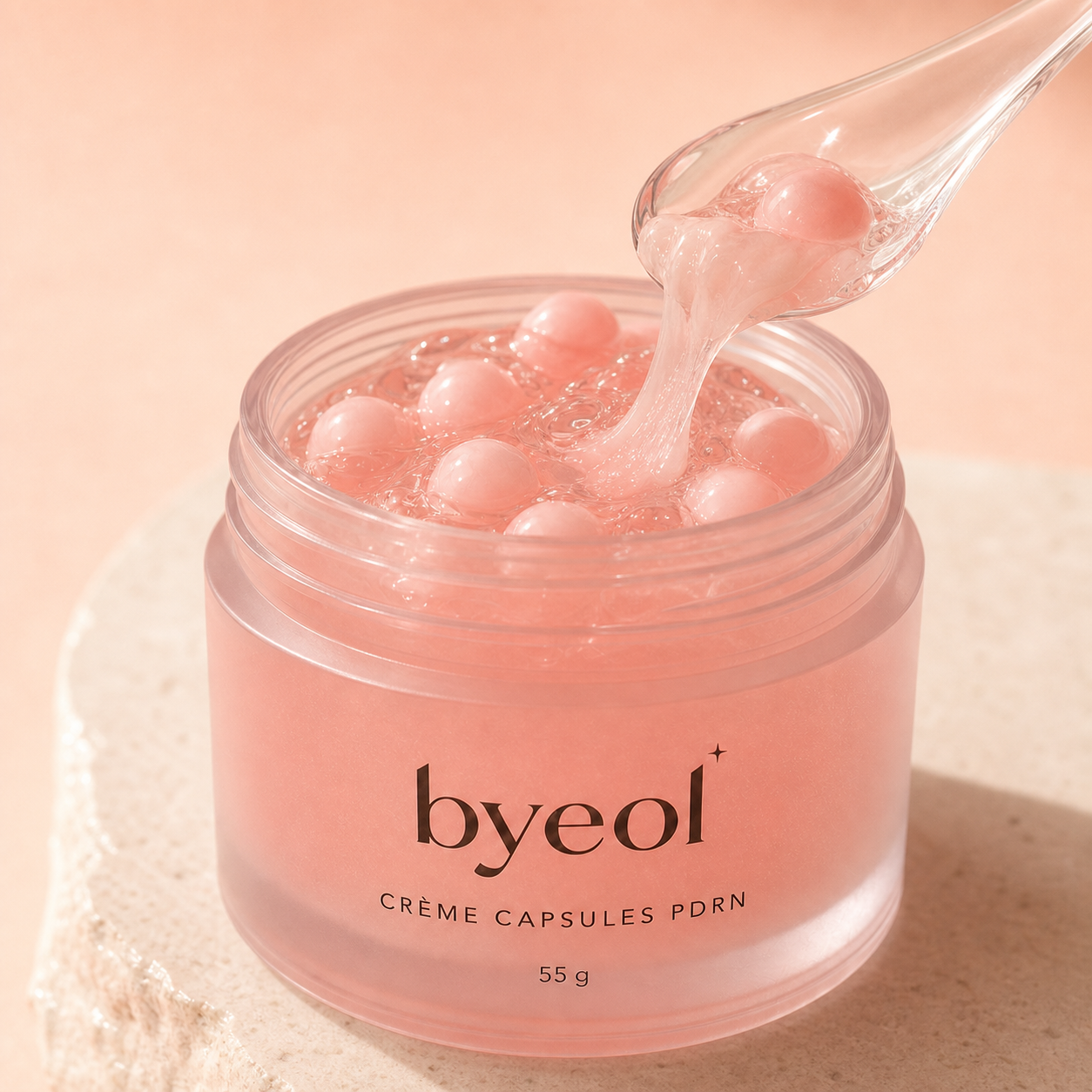 Texture gel et capsules de la crème PDRN Byeol